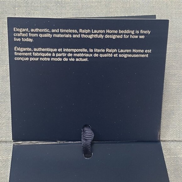 Ralph Lauren Home Workshirt Chambray King Fitted Sheet Blue, Size 78"x 80"x 18" - Picture 10 of 16